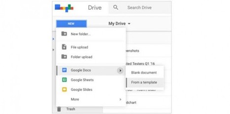 Ahora es más fácil crear archivos desde una plantilla en Google Drive | TIC & Educación | Scoop.it