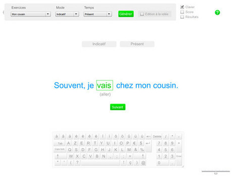 Exercices de conjugaison: Conjuguer un verbe dans une phrase | ASTUTICE EN FLE | Scoop.it