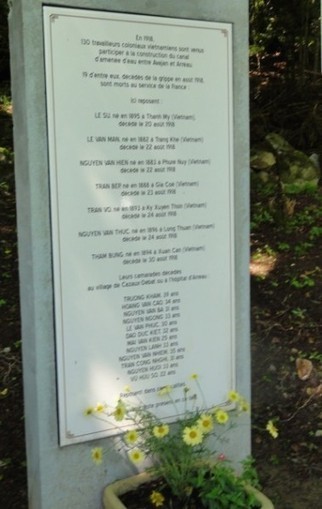 Cazaux - Debat, 23 juin 2013 : inauguration de la st&egrave;le &agrave; la m&eacute;moire de 19 travailleurs coloniaux vi&ecirc;tnamiens | Vall&eacute;es d'Aure & Louron - Pyr&eacute;n&eacute;es | Scoop.it