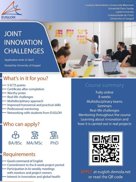 EUGLOH Joint Innovation Challenges | Life Sciences Université Paris-Saclay | Scoop.it