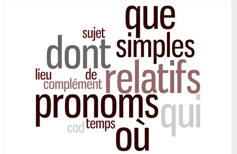 FLE : les pronoms relatifs simples | Remue-méninges FLE | Scoop.it