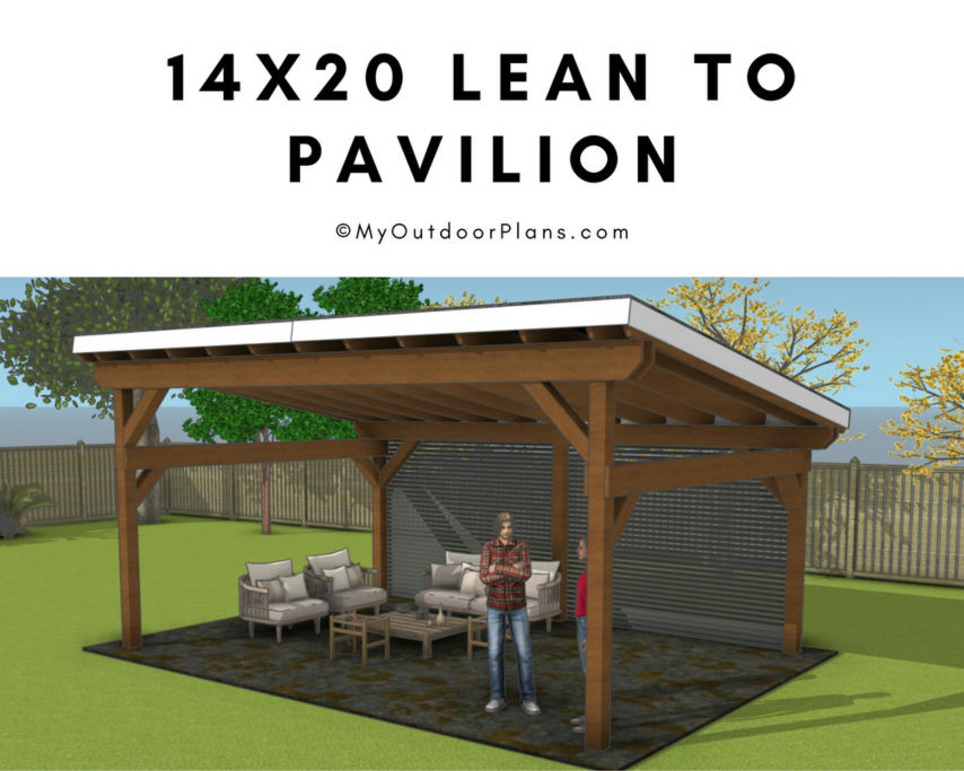 14x20 Lean to Pavilion Plans | Garden Plans | Scoop.it
