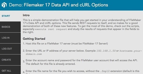 FileMaker 17 Data API | Learning Claris FileMaker | Scoop.it