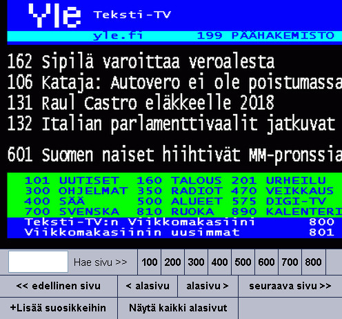 Sivu 100/1 | YLE Teksti-TV | Yle.fi | 1Uutiset ...