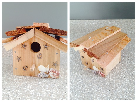 Recycled cedar panels made into beautiful birdhouses! | 1001 Recycling Ideas ! | Scoop.it