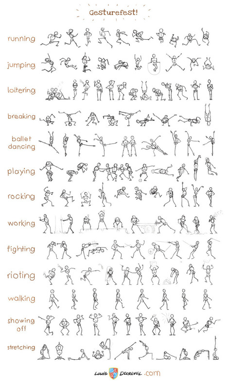 Gesture Drawing Reference Guide | Drawing References and Resources | Scoop.it