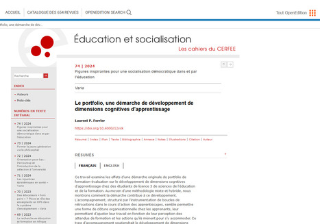 Le portfolio, une démarche de développement de dimensions cognitives d’apprentissage | Innovation pédagogique | Scoop.it