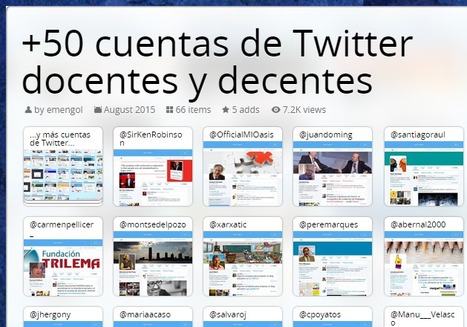 +50 PERFILES DE TWITTER DOCENTES Y DECENTES A TENER EN CUENTA | TIC & Educación | Scoop.it