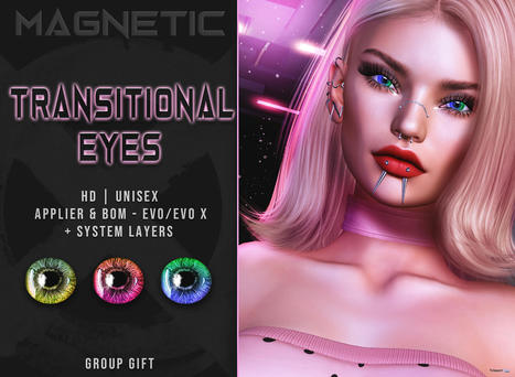 Transitional Eyes Applier & BOM January 2023 Group Gift by Magnetic | Teleport Hub - Second Life Freebies | Second Life Freebies | Scoop.it