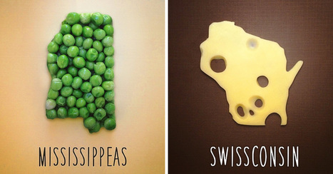 Artist Reimagines All 50 States As Food Puns | Strange days indeed... | Scoop.it