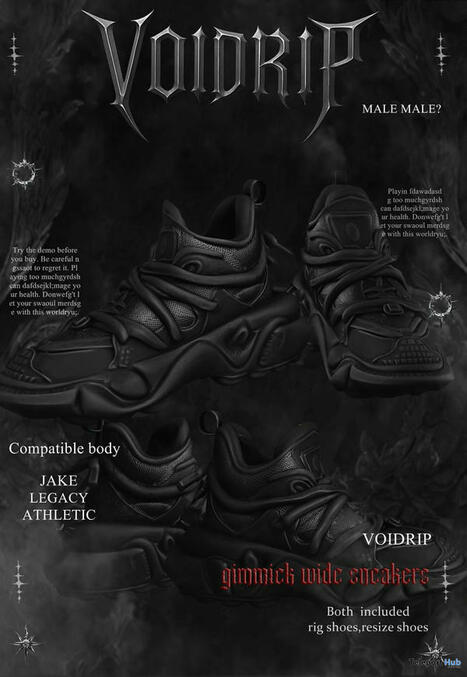 Gimmick Wide Sneakers October 2025 Group Gift by VOIDRIP | Teleport Hub - Second Life Freebies | Second Life Freebies | Scoop.it