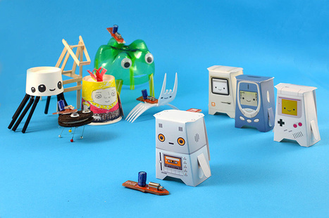 Robots móviles hechos con papel, cartón y materiales de bajo coste que no utilizan pilas  | tecno4 | Scoop.it