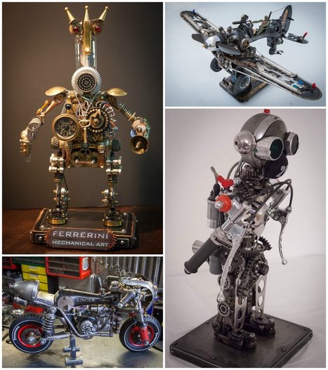 Mechanical Art | 1001 Recycling Ideas ! | Scoop.it