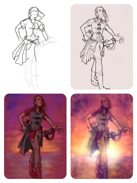 Steps for  pirate painting | Drawing References and Resources | Scoop.it
