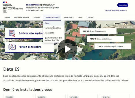DATA ES | Cartographie des équipements sportifs en Quartier prioritaire de la Politique de la Ville (QPV) | 5 - Equipements et lieux de pratique | Scoop.it